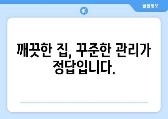 입주청소 한방, 세심한 관리로 오래도록 깨끗하게 유지하는 꿀팁 | 입주청소, 청소 관리, 깨끗한 집