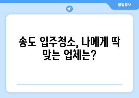 송도 입주청소 전문가 추천 후기| 꼼꼼한 서비스 비교분석 | 송도, 입주청소, 후기, 추천