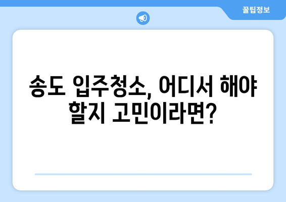 송도 입주청소 전문가 추천 후기| 꼼꼼한 서비스 비교분석 | 송도, 입주청소, 후기, 추천