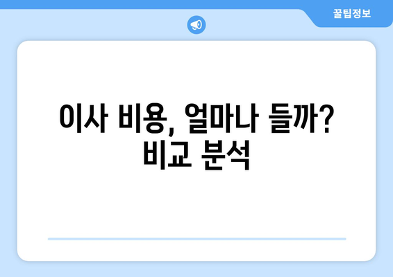 이사 준비 완벽 가이드| 포장이사 vs 반포장이사, 나에게 맞는 선택은? | 짐 옮기기, 비용, 장단점 비교