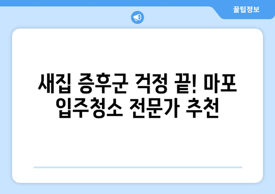 마포 입주청소, 전문가가 직접 추천하는 믿을 수 있는 업체 후기 | 마포, 입주청소, 전문가 추천, 사용후기, 믿을 수 있는 선택