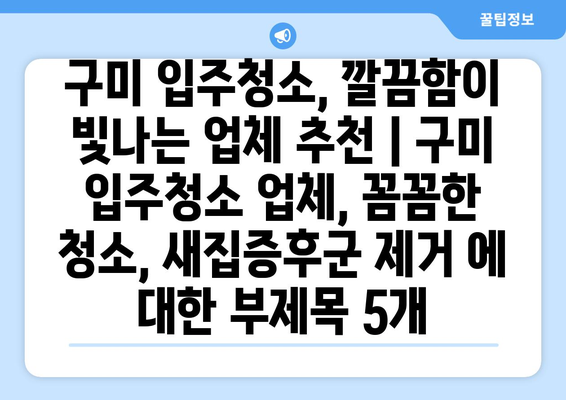 구미 입주청소, 깔끔함이 빛나는 업체 추천 | 구미 입주청소 업체, 꼼꼼한 청소, 새집증후군 제거