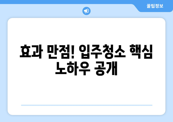 입주청소 한방에 끝내고 먼지 없는 편안한 집 만들기 | 입주청소 꿀팁, 청소 노하우, 깨끗한 집